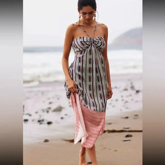 Anthropologie Dresses & Skirts - NWT Anthropologie Dress Black Motif Bare Cutout Maxi Pullover Dress Size Medium.